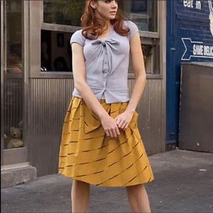 Anthropologie floreat subway stairs skirt
